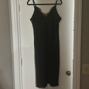 Target satin dress with slit